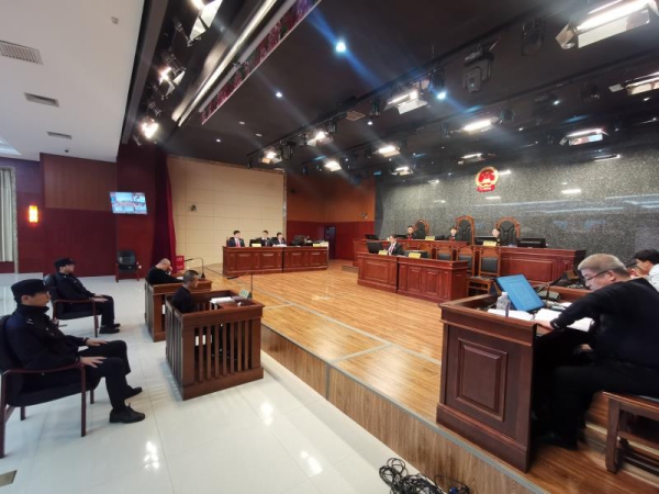 远程视频宣判横行乡里称霸秀水村的郑佰文团伙涉黑案一审全部获刑